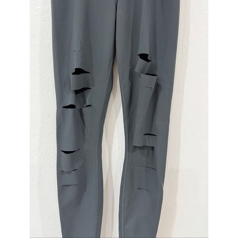 Alo High Waist Ripped Warrior Leggings XXS - Picture 3 of 6